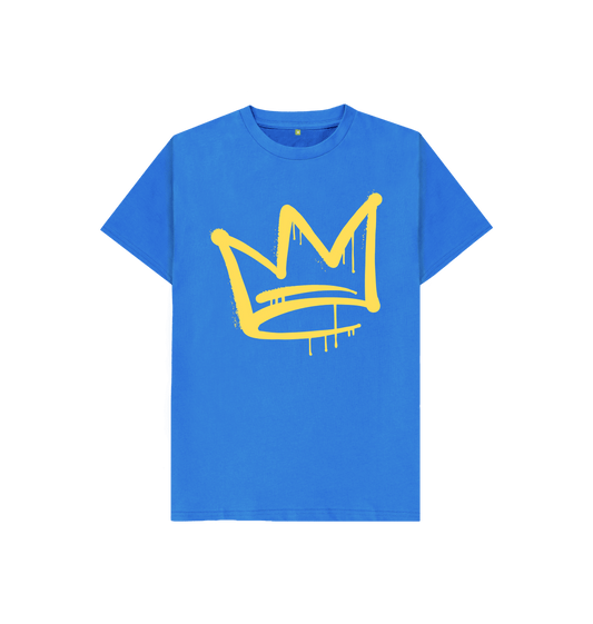 Bright Blue Graffiti Crown Tee