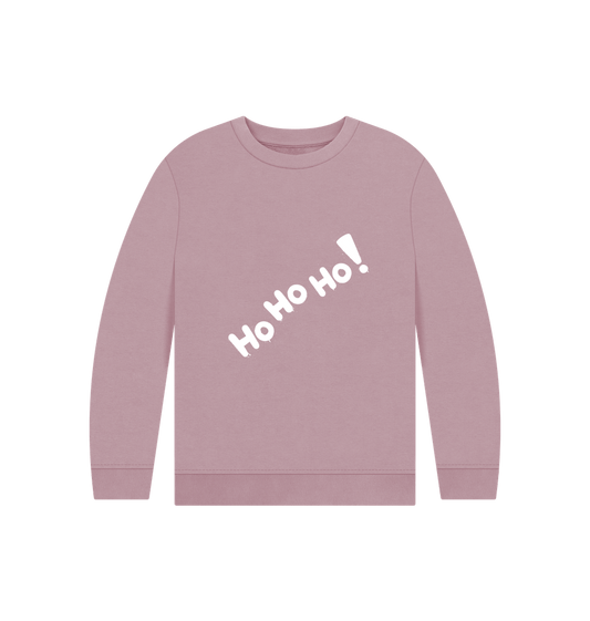 Mauve Christmas Graffiti Ho Ho Ho Jumper