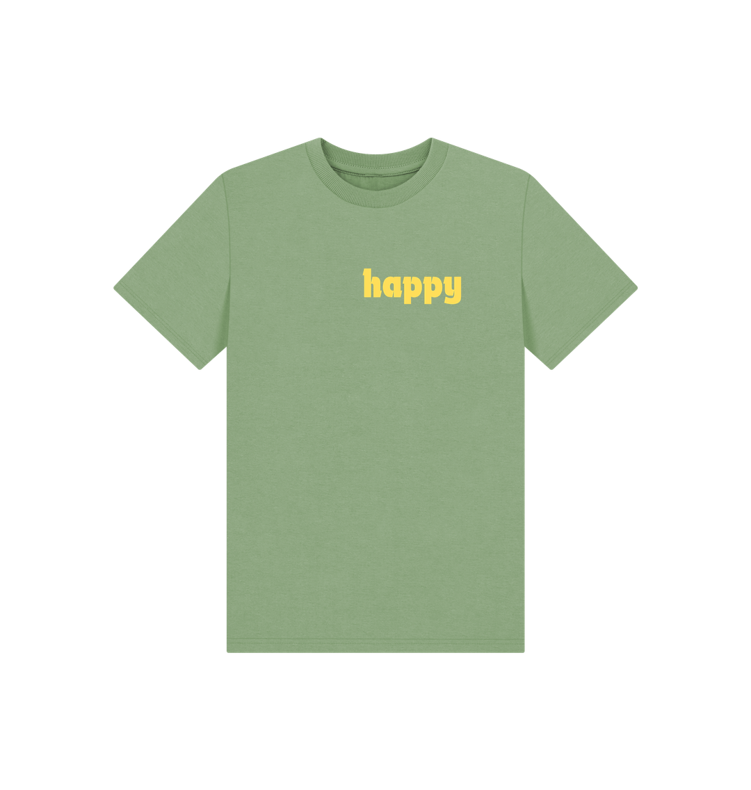 Sage Basic Happy T-Shirt