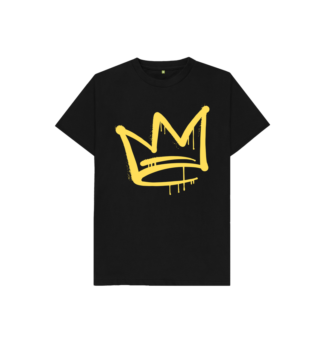 Black Graffiti Crown Tee