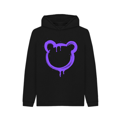 Black Graffiti Bear Hoodie