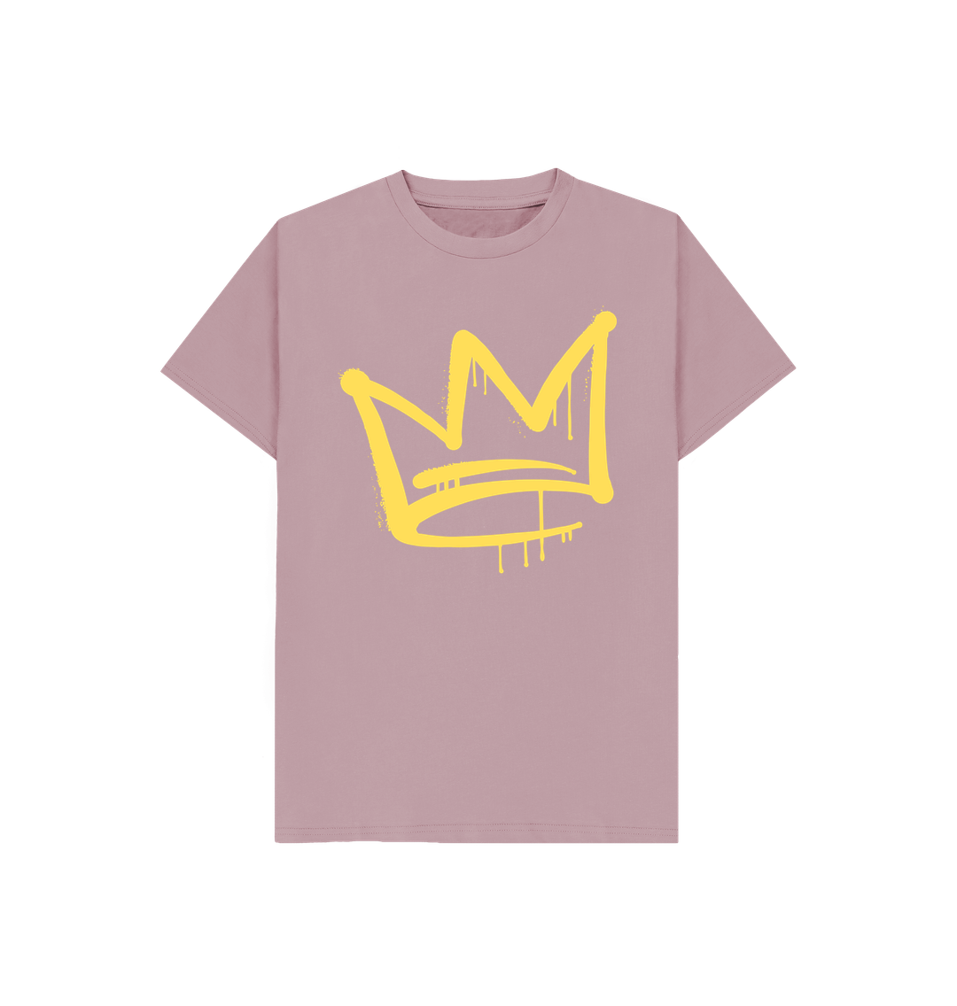 Mauve Graffiti Crown Tee