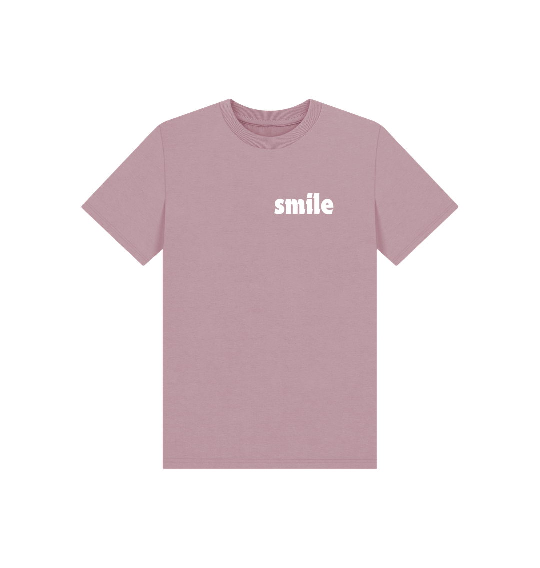 Mauve Basic Smile T-Shirt