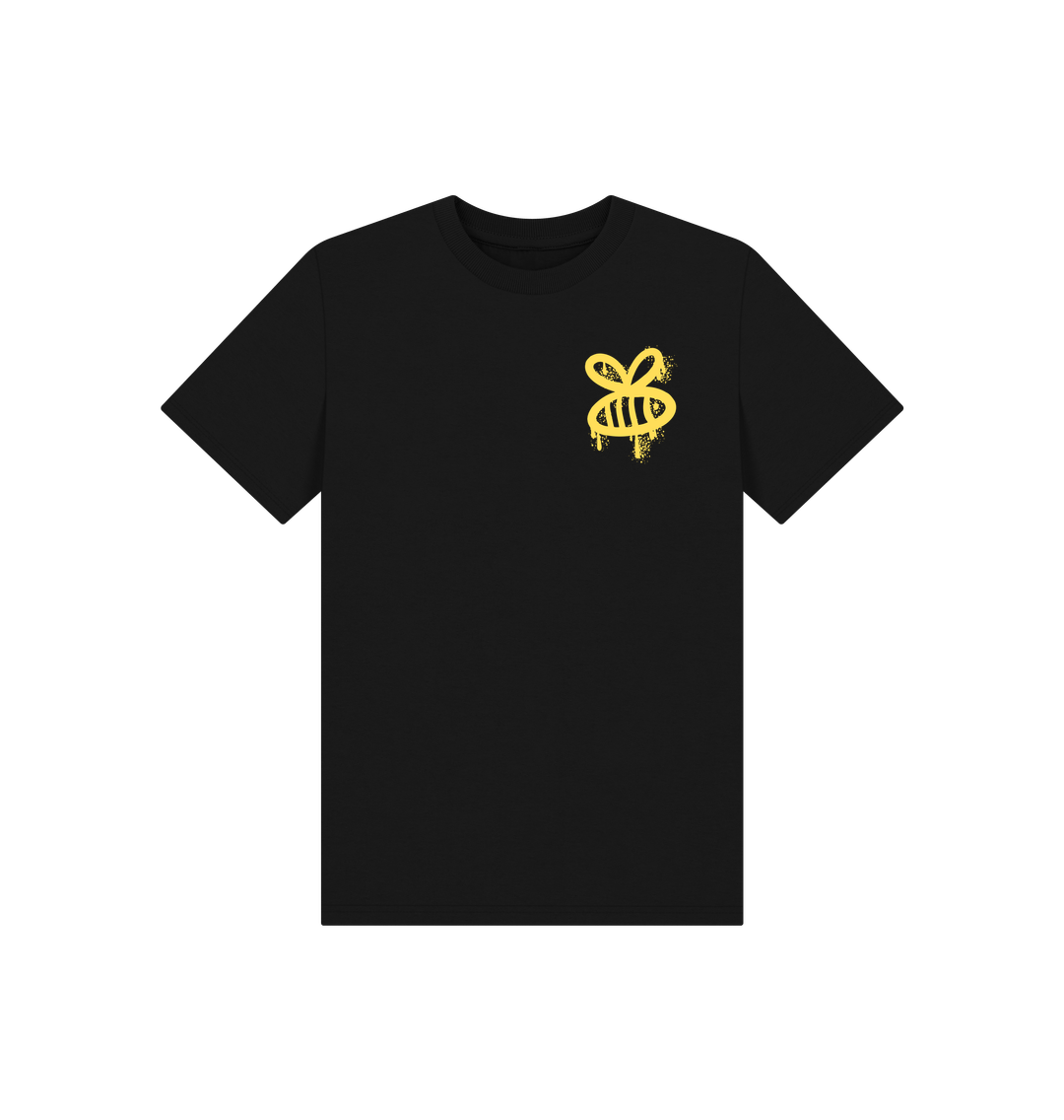 Black Graffiti Bee Tee